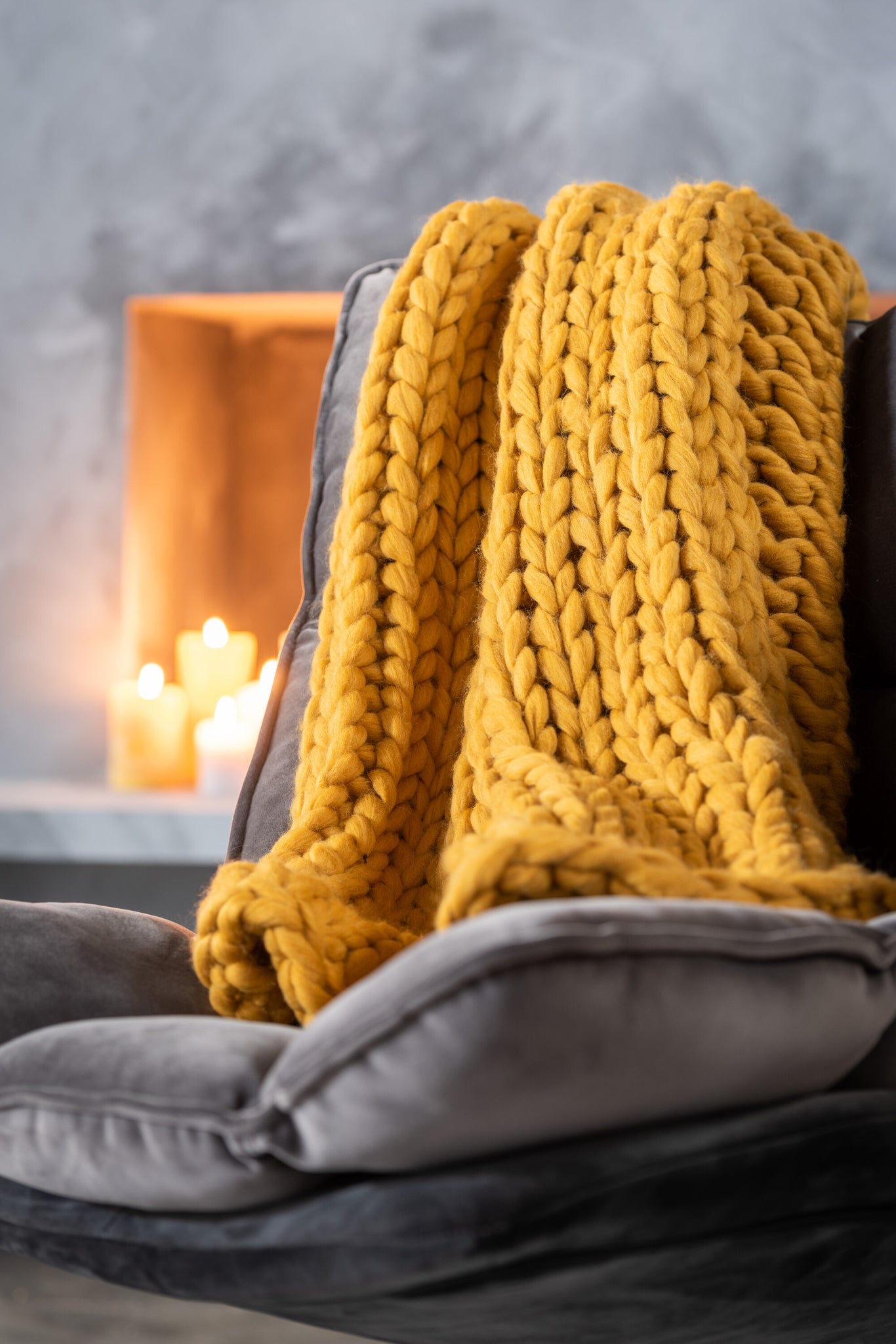 Chair Relax Cushion On Frame Textile/Metal Grey