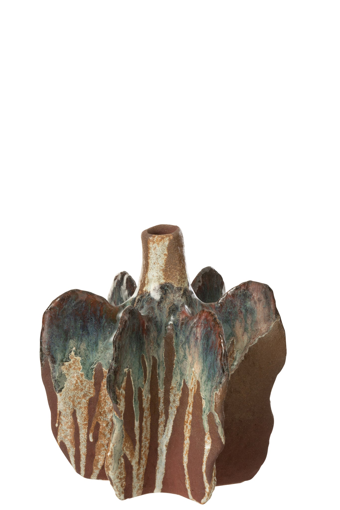 Vase Naga Ceramic Rusty Brown Medium