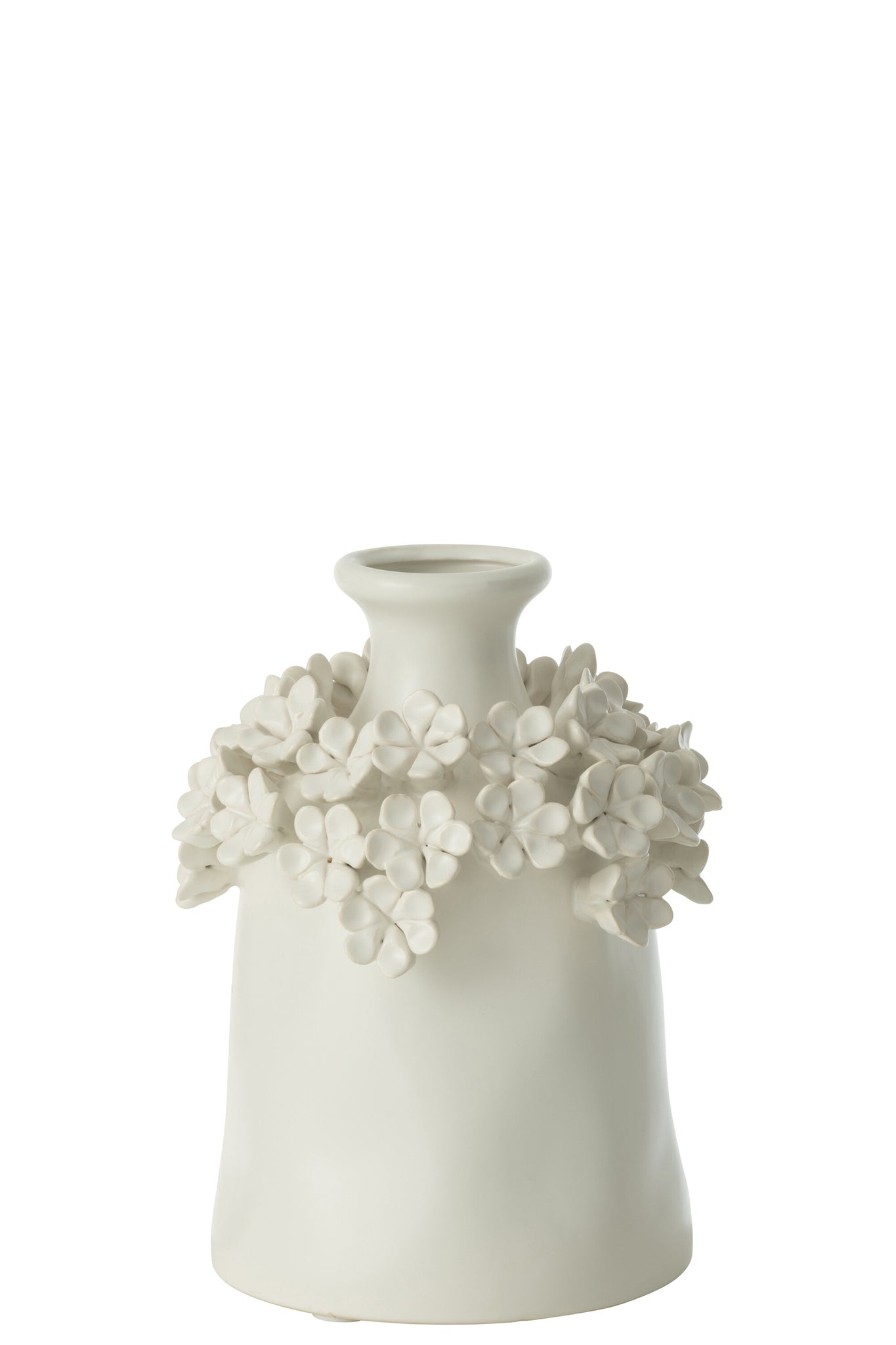 Vase Yucca Flower Ceramic White Small