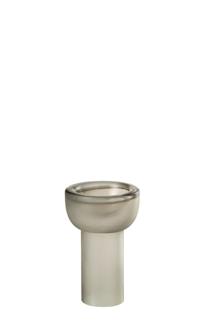 Vase/Candleholder Yara Glass Greige Small