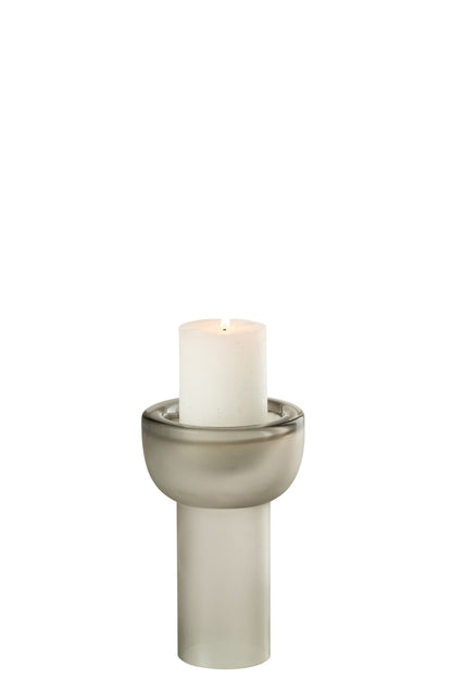 Vase/Candleholder Yara Glass Greige Small