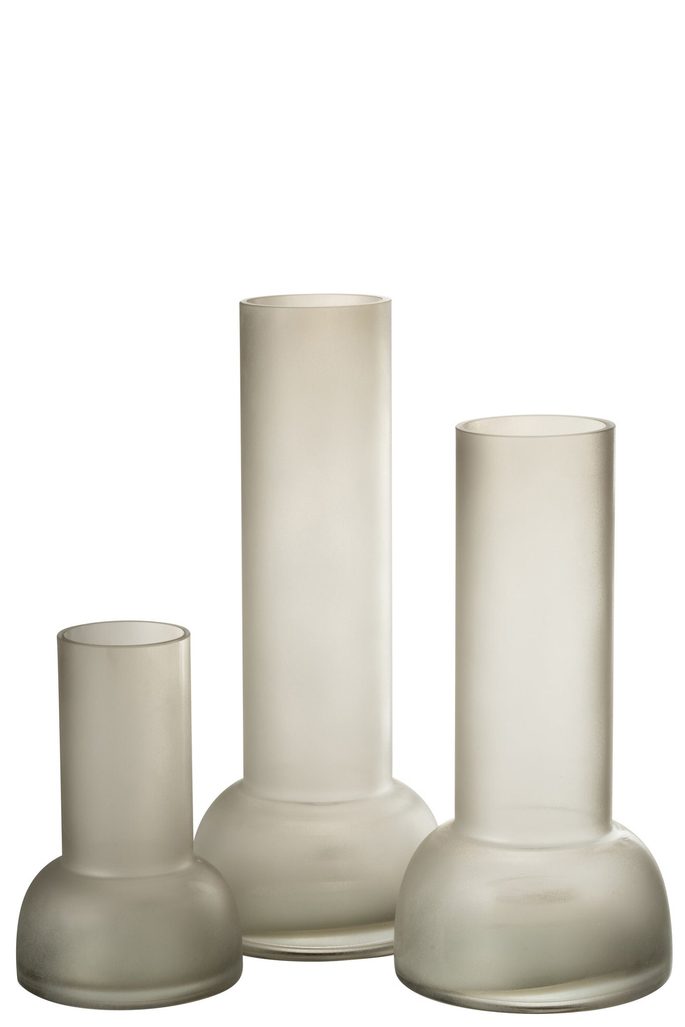 Vase/Candleholder Yara Glass Greige Large