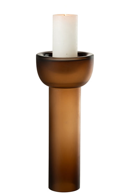 Vase/Candleholder Yoko Glass Brown Large