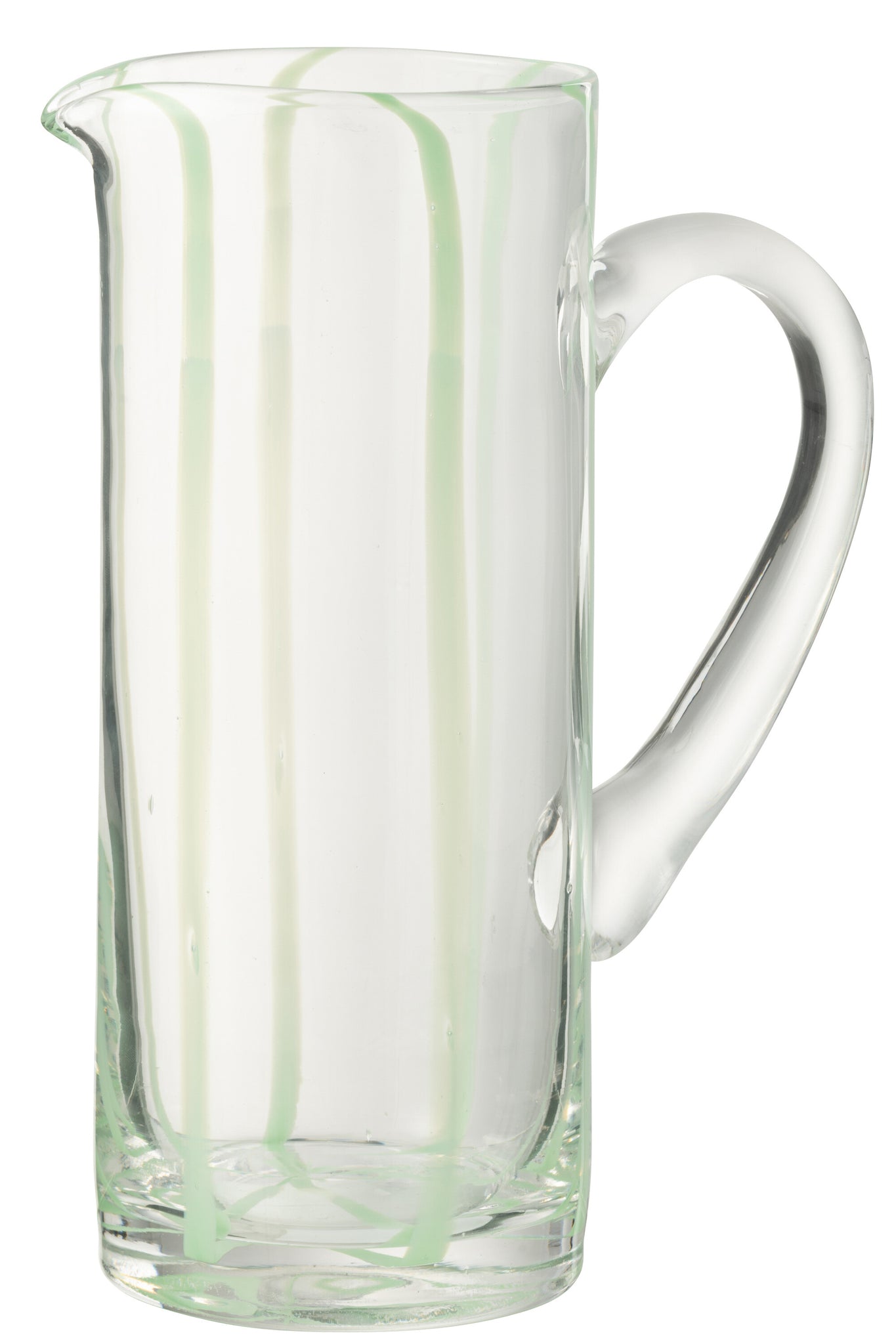 Carafe Stripes Glass Transparent/Green
