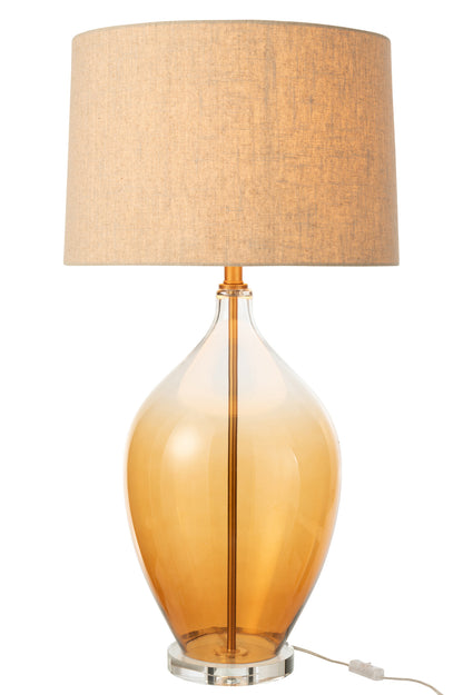 Table Lamp Glass Amber