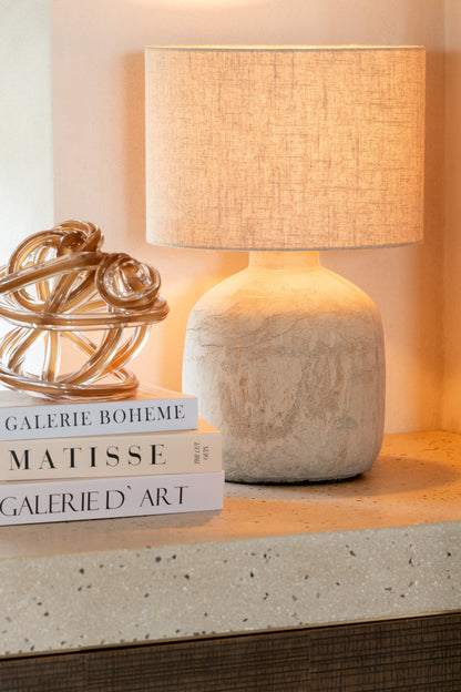 Table Lamp Mia Terracotta Beige Small