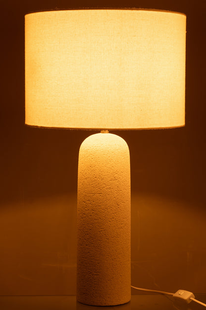 Table Lamp Isla Terracotta White