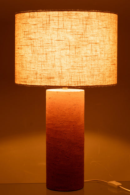 Table Lamp Isla Terracotta Rust