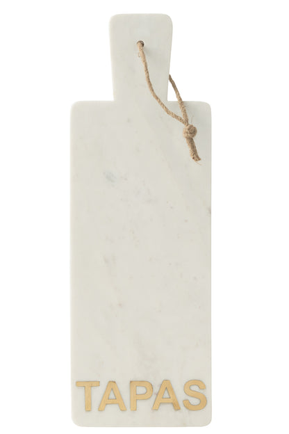 Cheese Board Rectangle Tapas Marble White