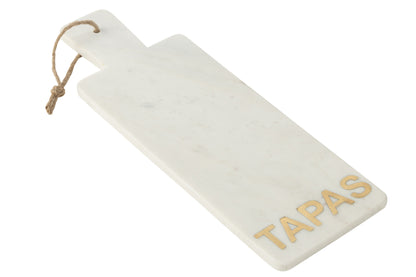 Cheese Board Rectangle Tapas Marble White