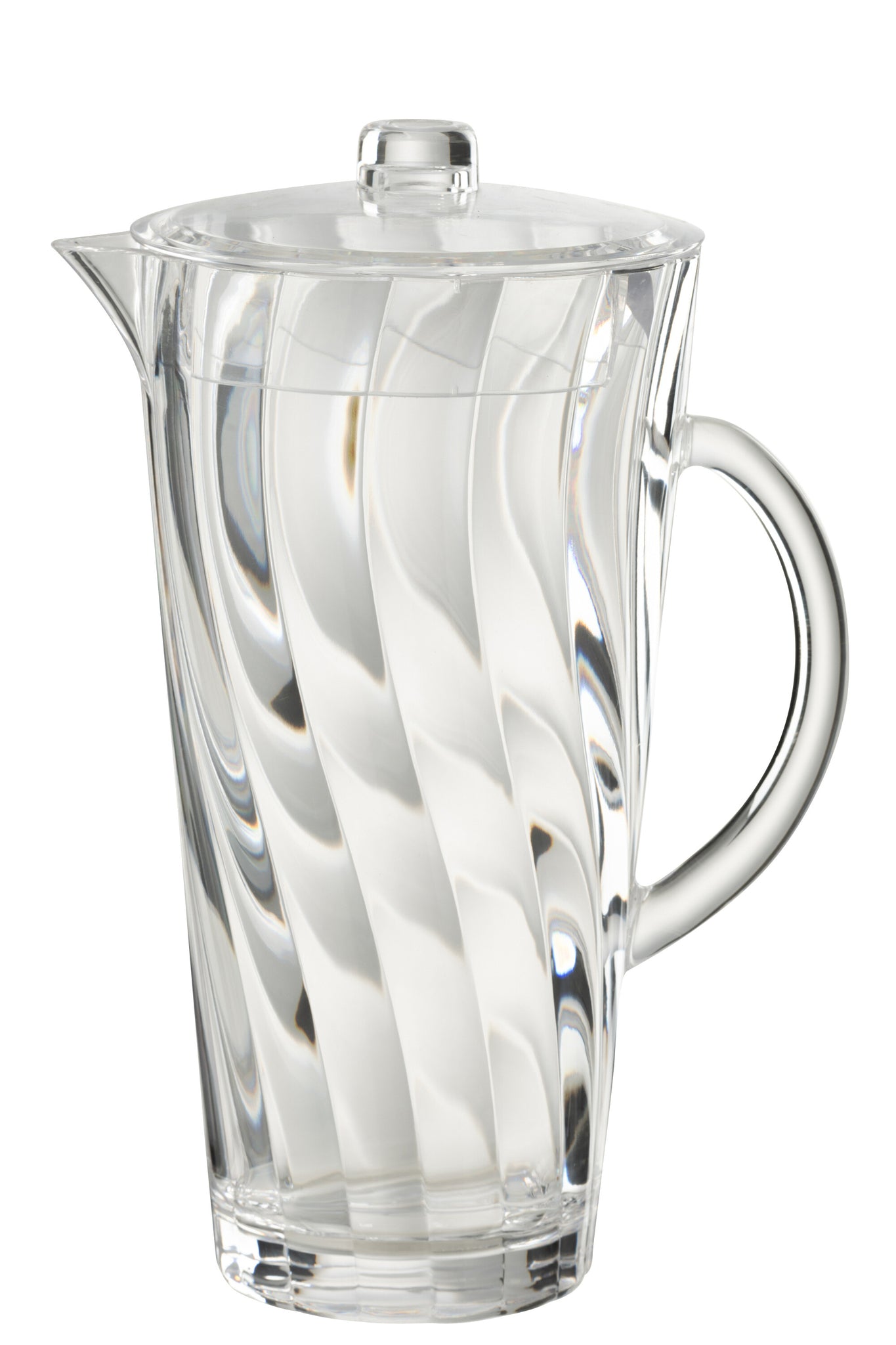 Pitcher Wave Plastic Transparent