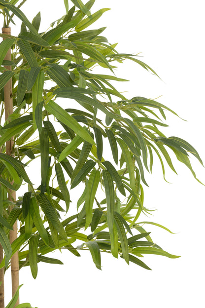 Bamboo Pot Artificial Green