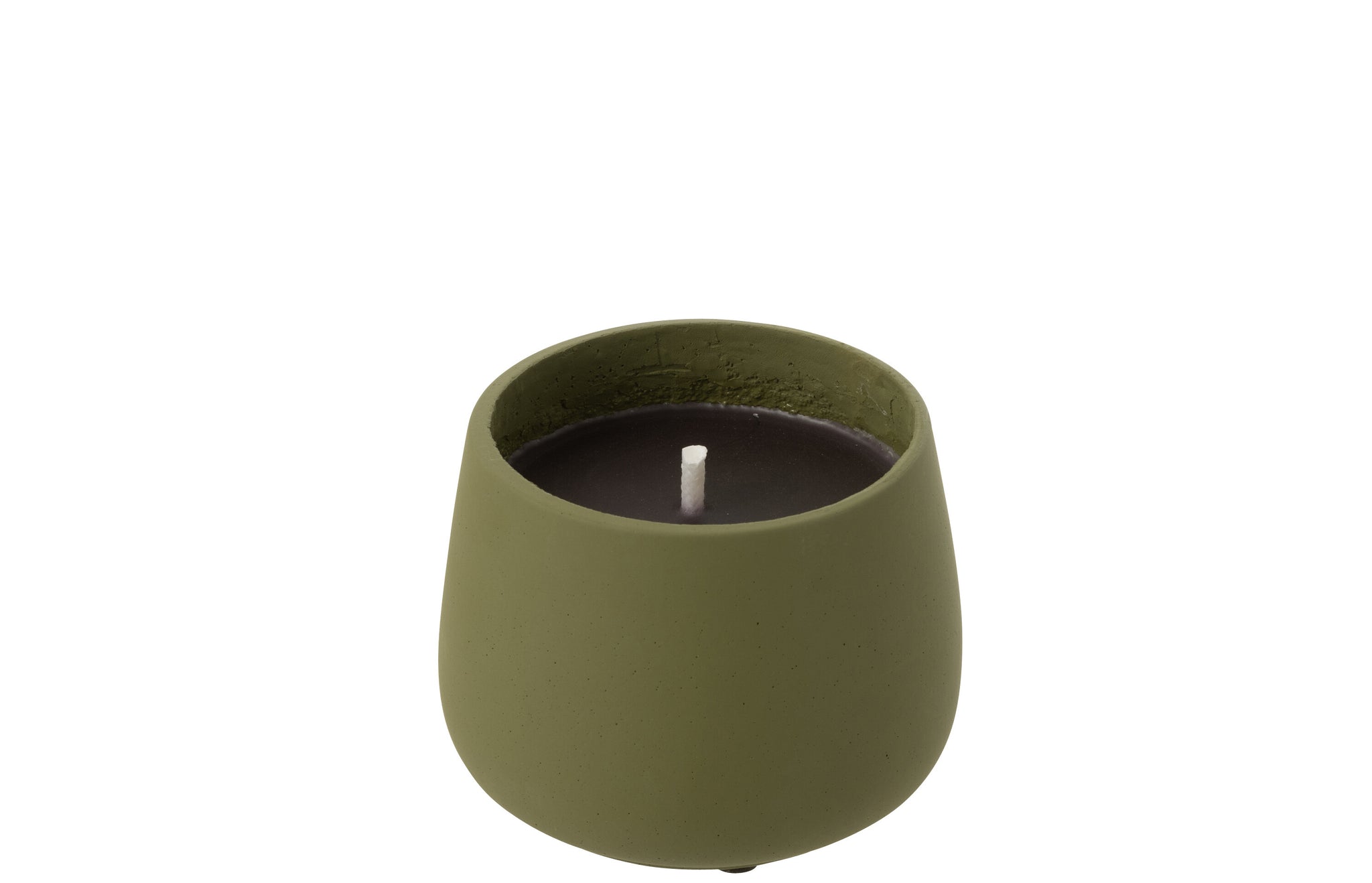 Outdoor Candle Cyra Cement Green Small-18 Hours