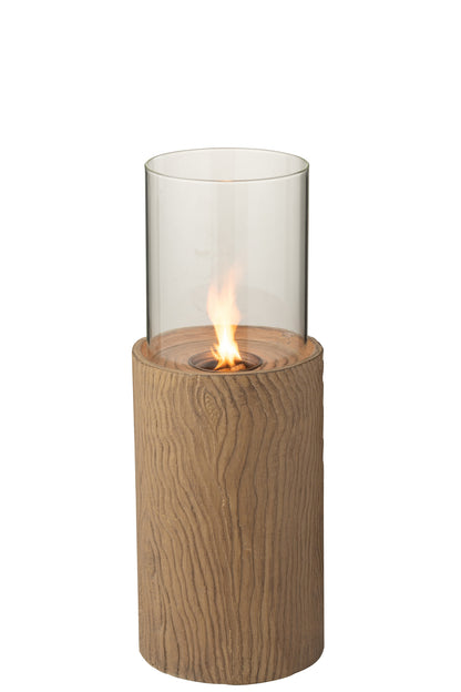 Fire Pit Round Trunk Magnesium Brown