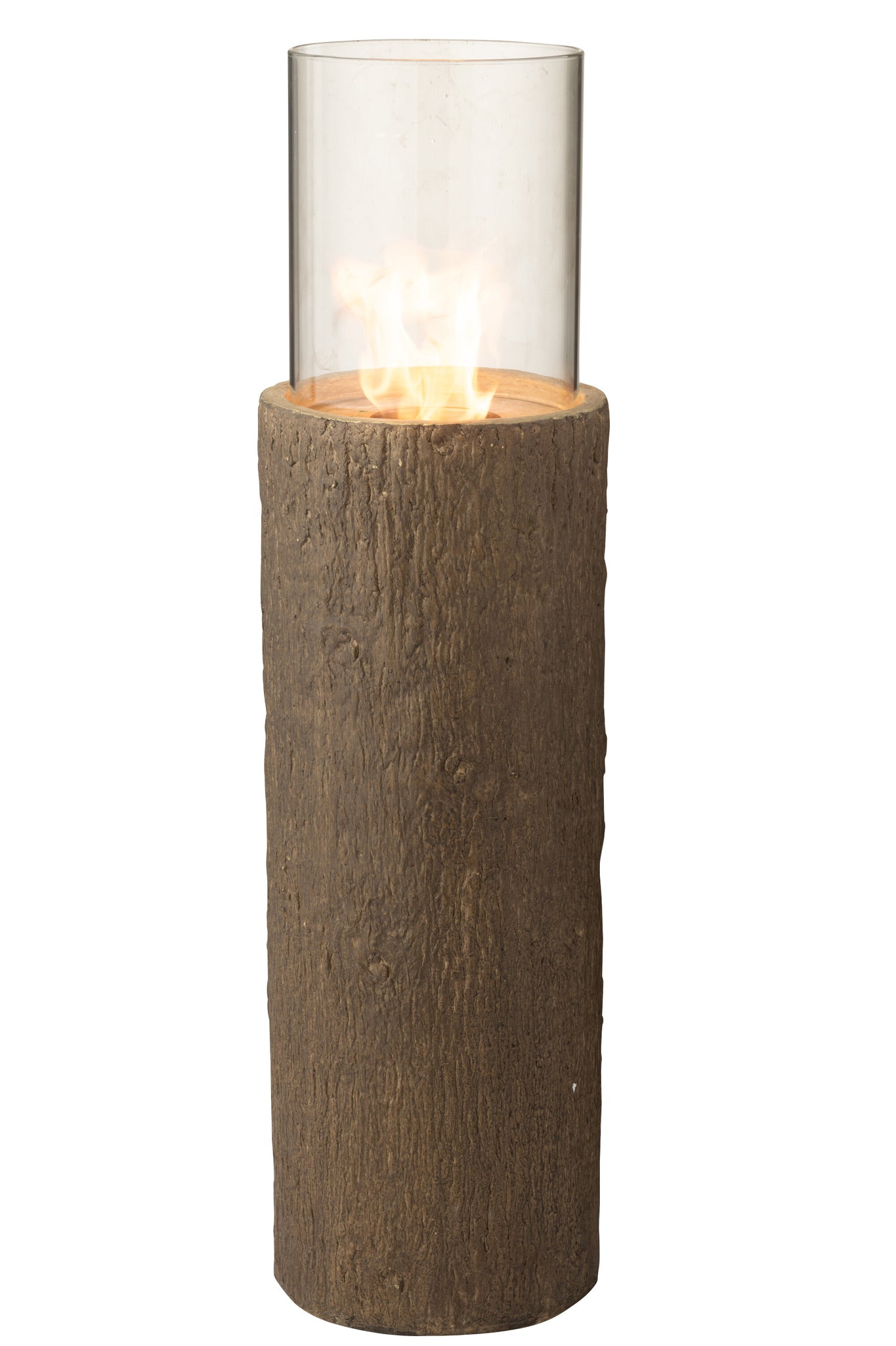 Fire Pit Round Trunk Magnesium Brown Medium