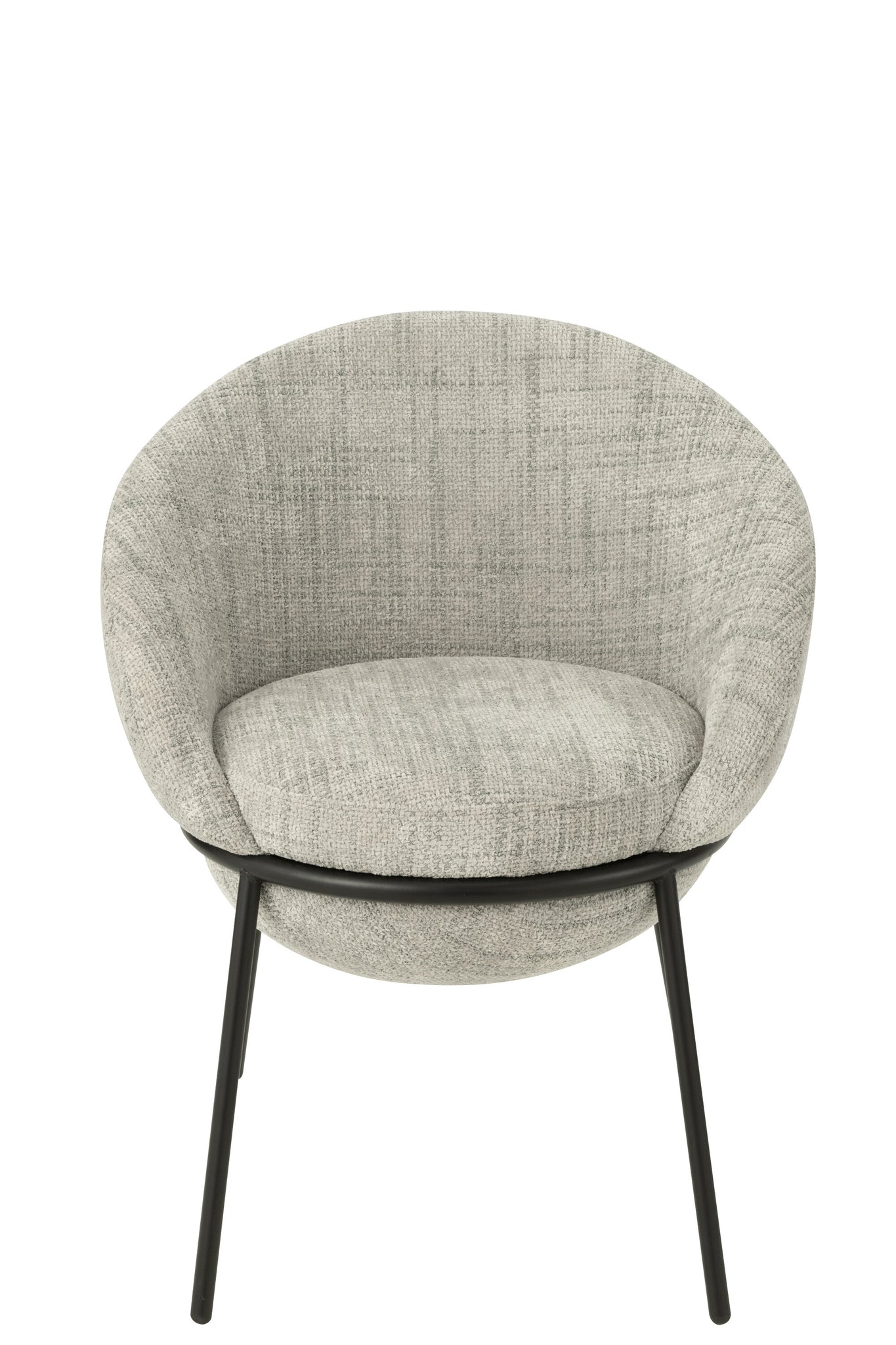 Dining Chair Dining Chair With Iron Legs Iron Grey/Black