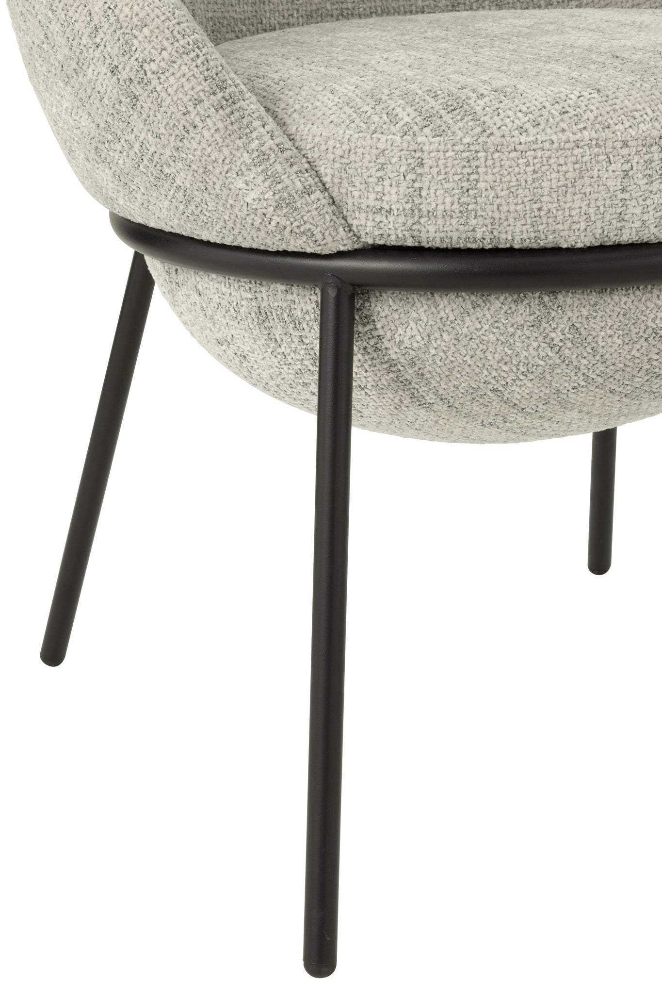 Dining Chair Dining Chair With Iron Legs Iron Grey/Black