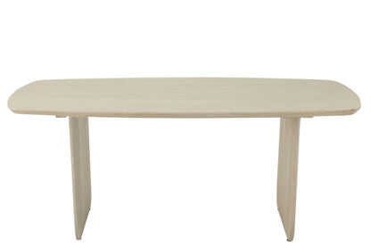 Dining Table Acacia Wood White