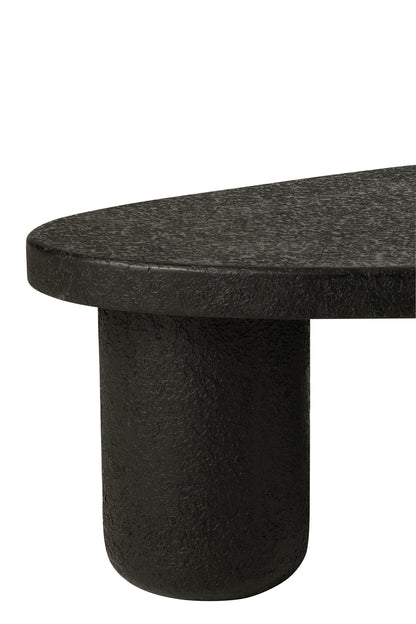 Coffee Table Oval Mdf Black