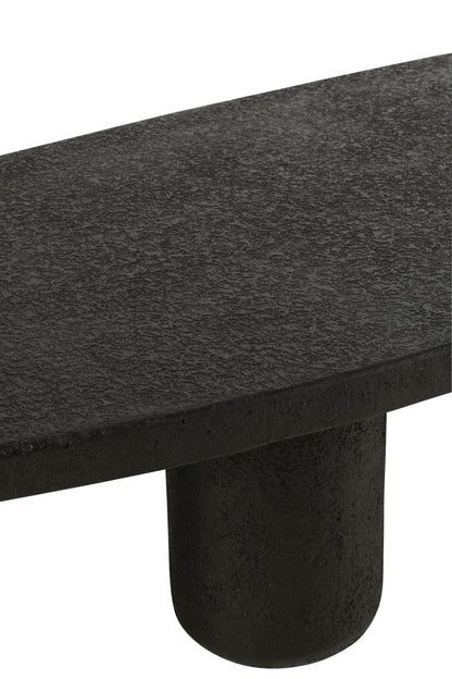 Coffee Table Oval Mdf Black