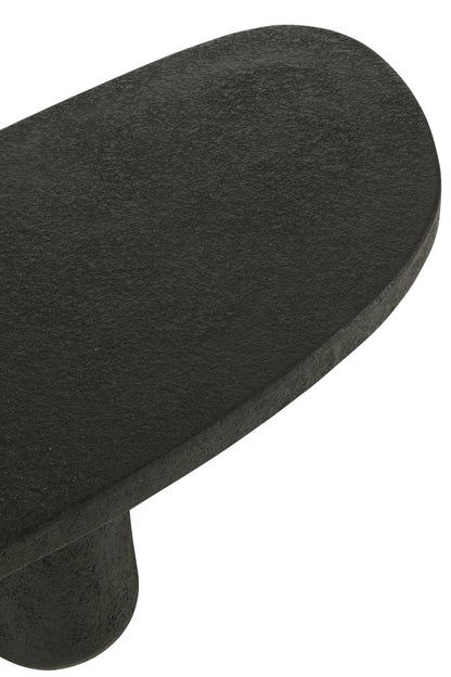 Coffee Table Oval Mdf Black