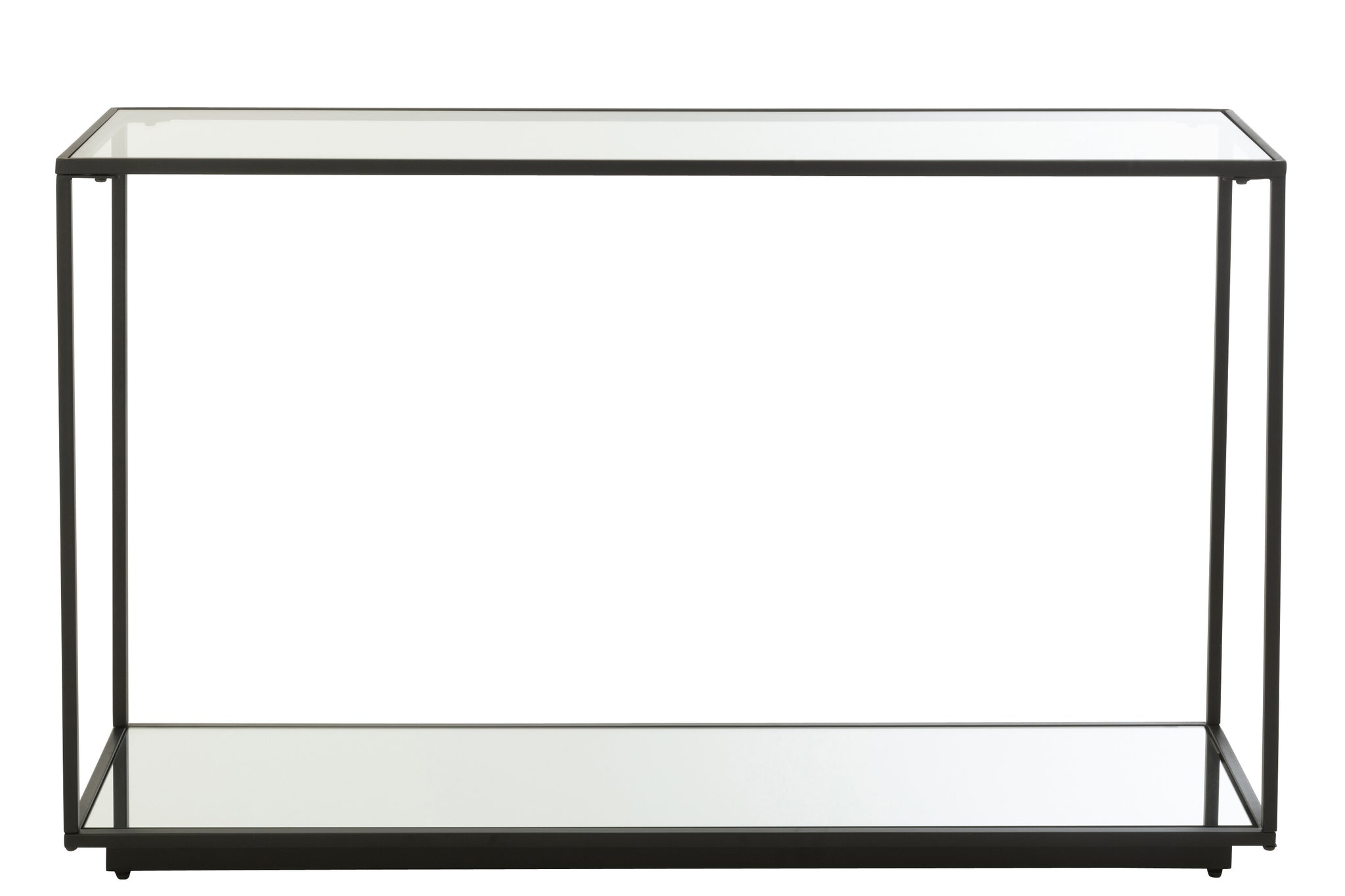 Konsole Eisen/Glas Schwarz
