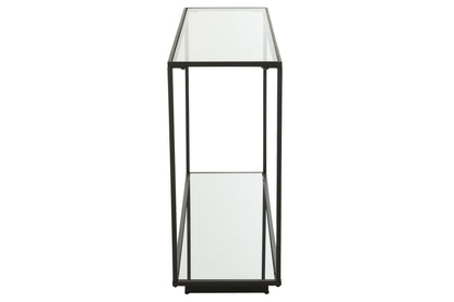 Konsole Eisen/Glas Schwarz