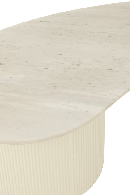 Coffee Table Marble/Mdf White