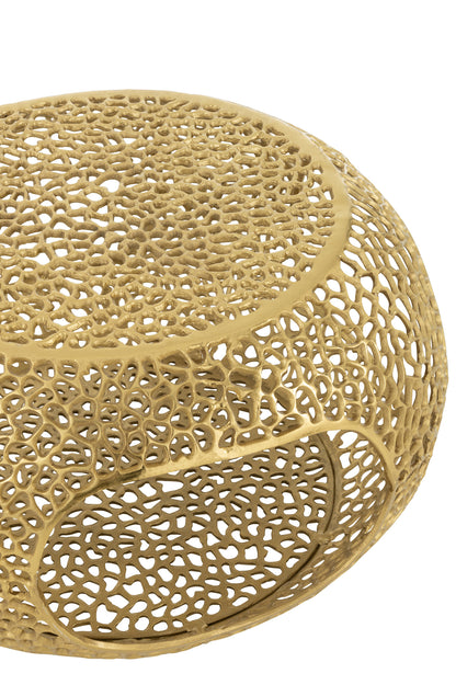 Coffee Table Aluminium Gold Colored Small