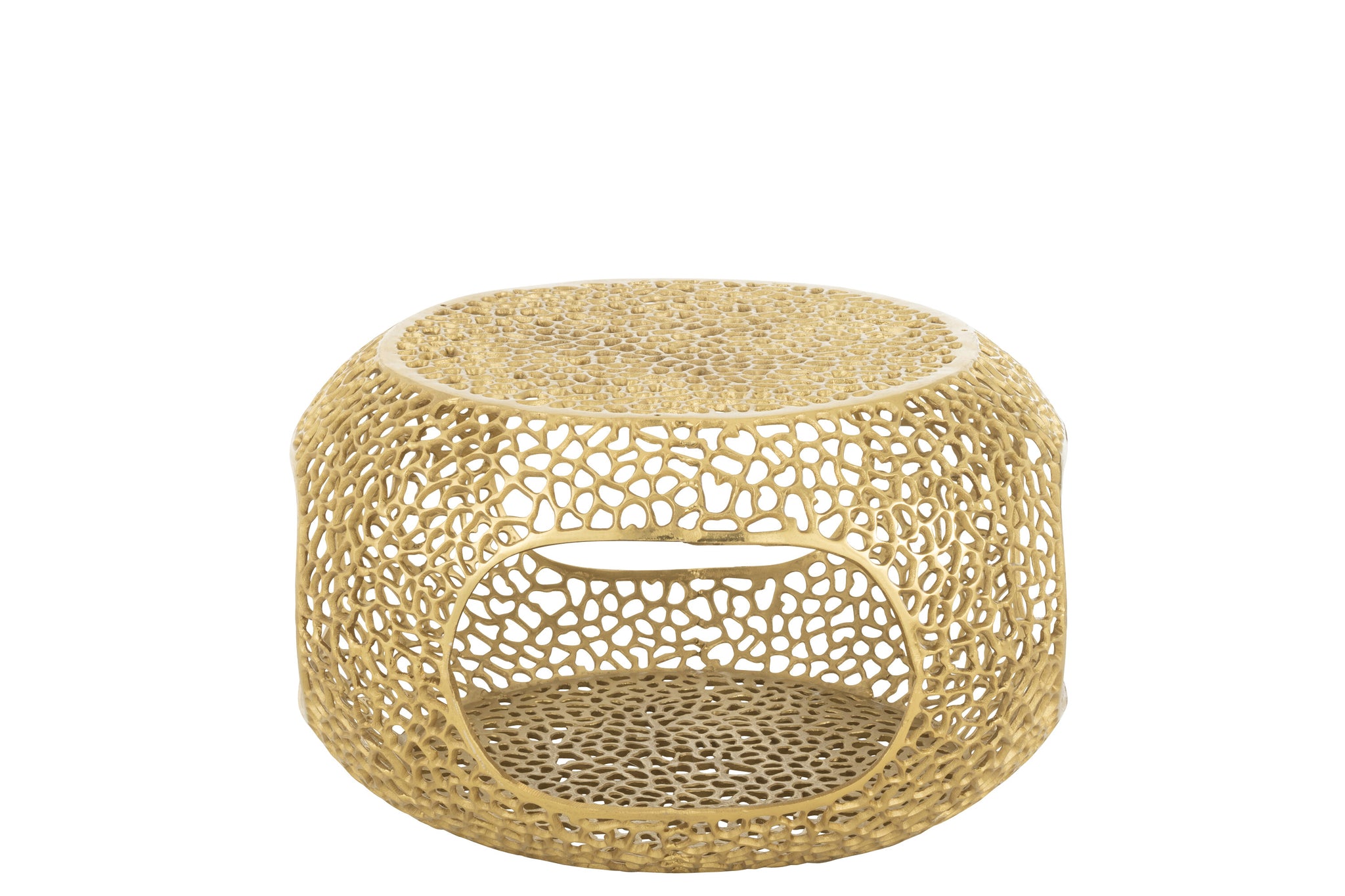 Coffee Table Aluminium Gold Colored Small