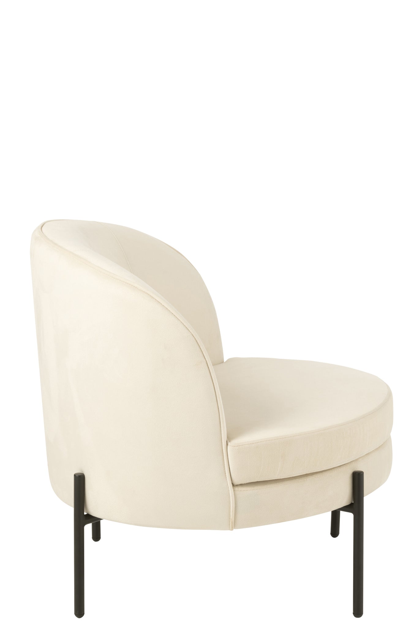 Armchair Iron Off-White/Black