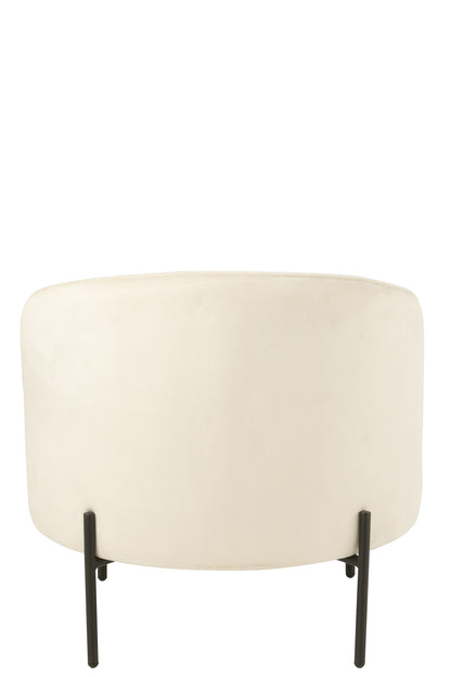 Armchair Iron Off-White/Black