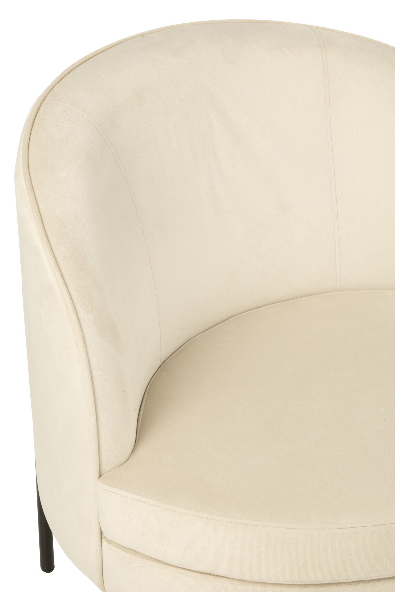 Armchair Iron Off-White/Black