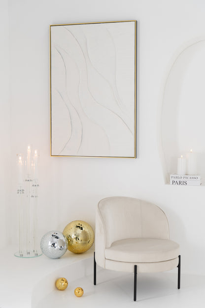 Armchair Iron Off-White/Black