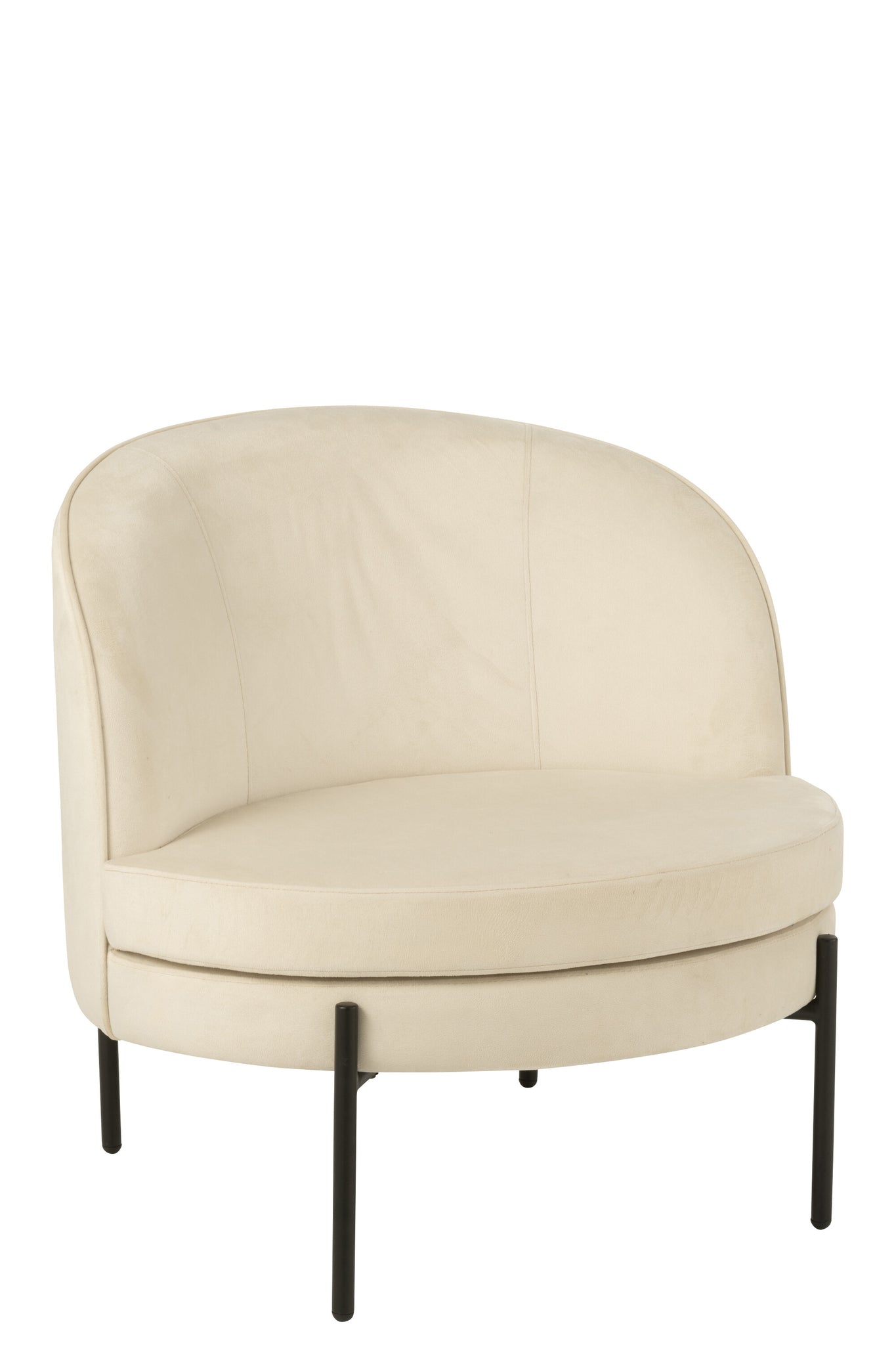 Armchair Iron Off-White/Black