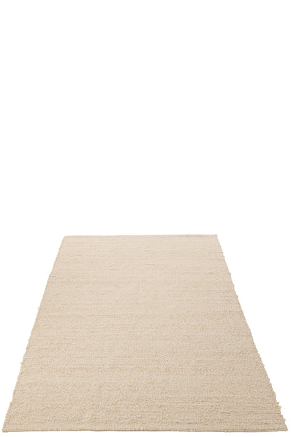 Teppich aus gewebtem Polyester, Ecru