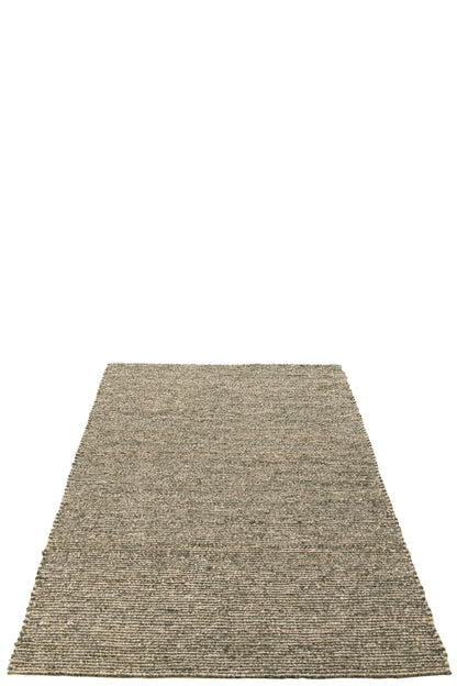 Rug Woven Polyester Ecru/Olive