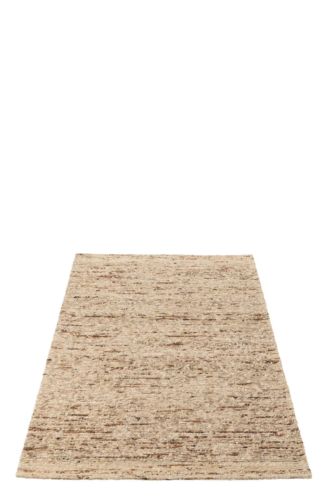 Rug Woven Wool Ecru/Brown