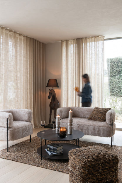 Rug Woven Wool Brown