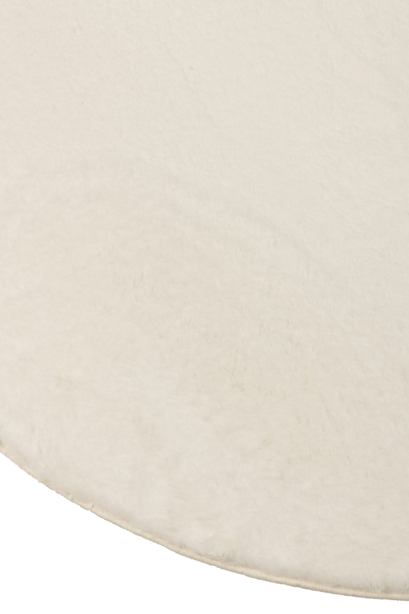 Rug Cutie Round Polyester White