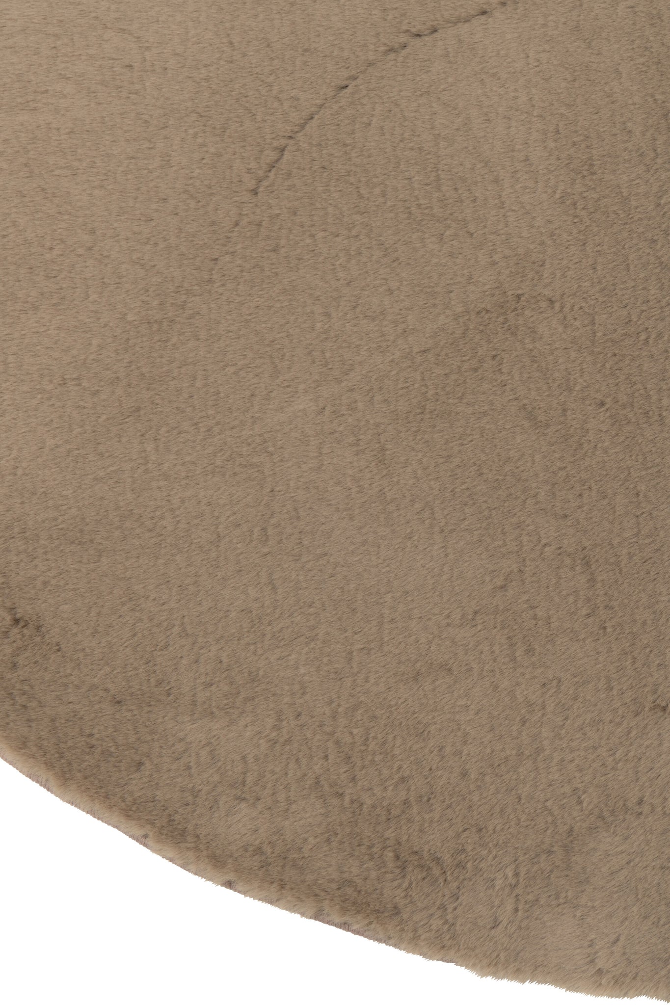 Rug Cutie Round Polyester Taupe