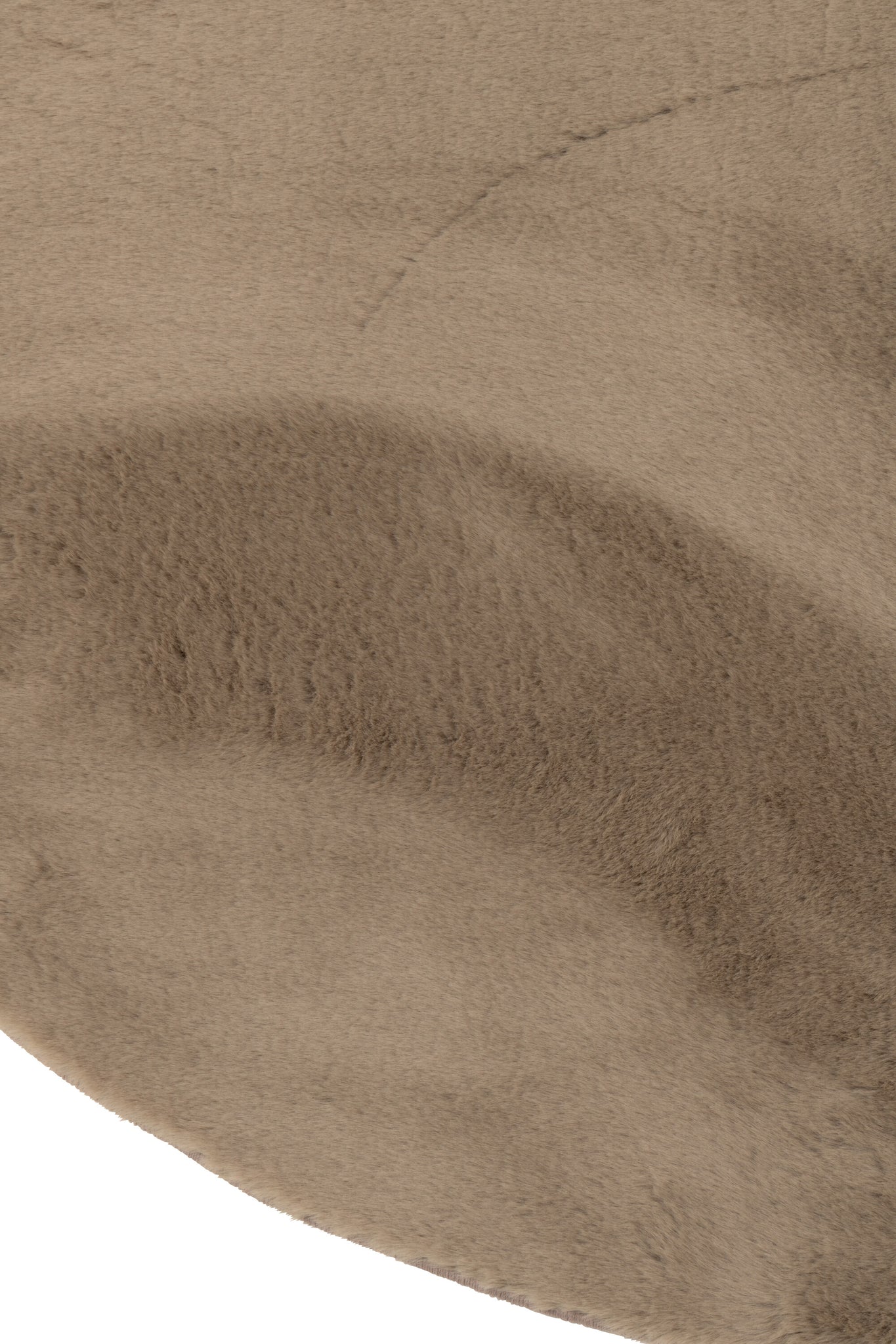 Rug Cutie Round Polyester Taupe