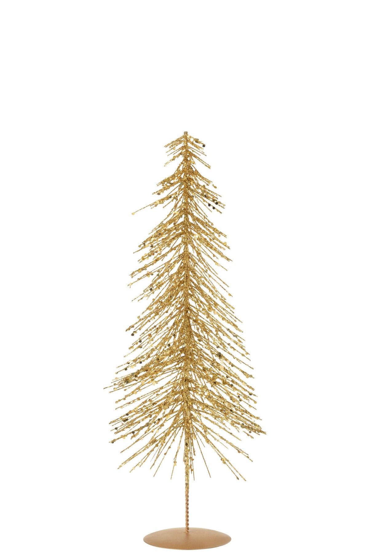 Decoratieve kerstboom glitter – ijzer en kunststof, goud, 45 cm