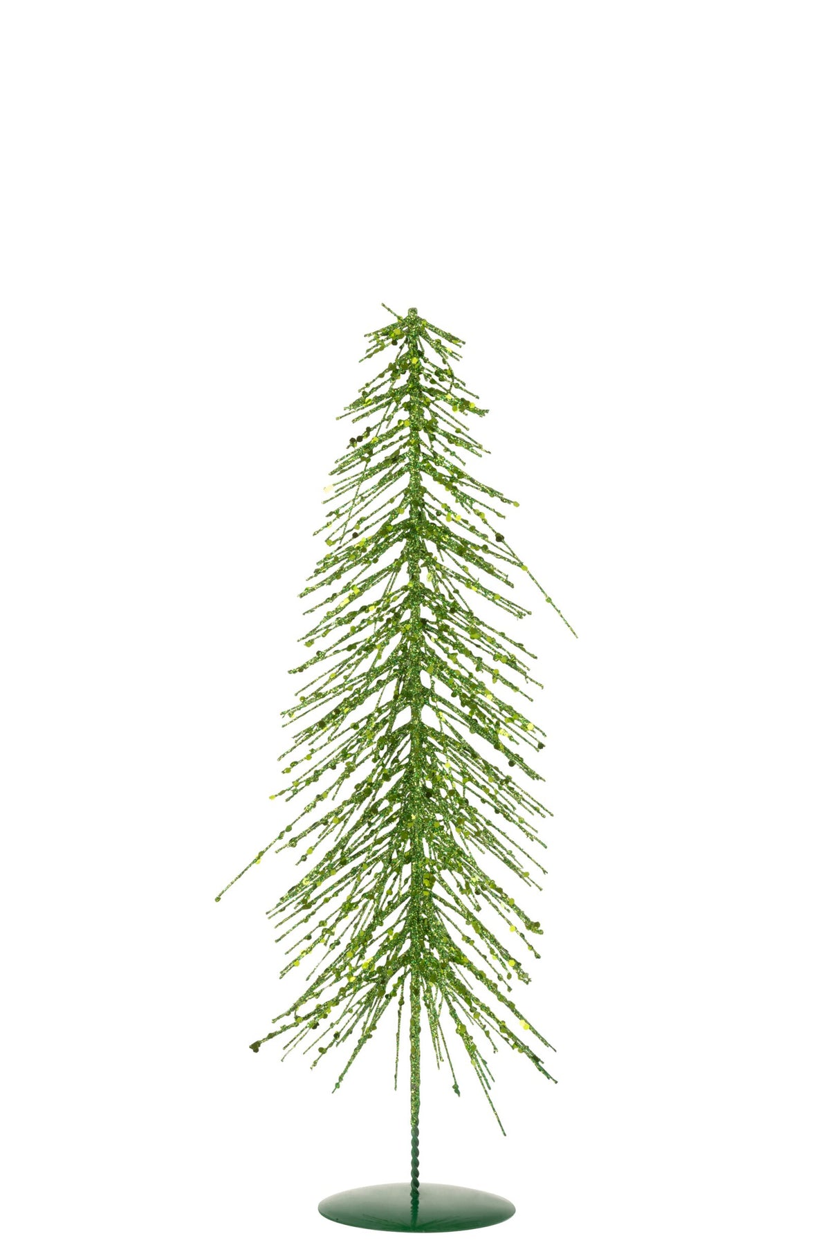 Decoratieve kerstboom glitter – ijzer en kunststof, donkergroen, 45 cm