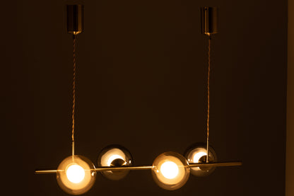 HANGLAMP YUKS 4 LAMPS STE GOLD
