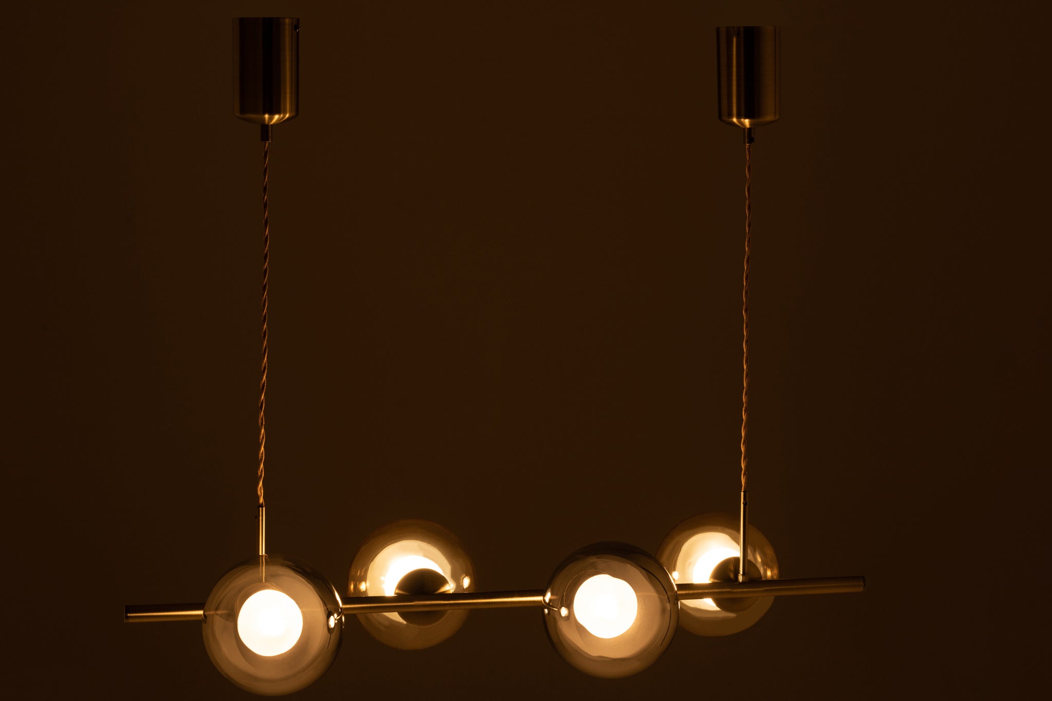 HANGLAMP YUKS 4 LAMPS STE GOLD