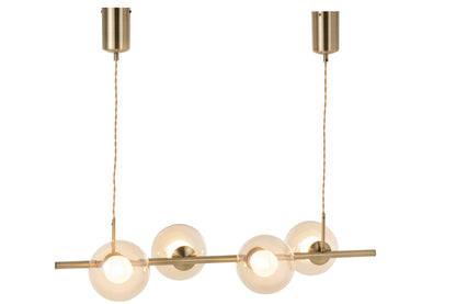 HANGLAMP YUKS 4 LAMPS STE GOLD