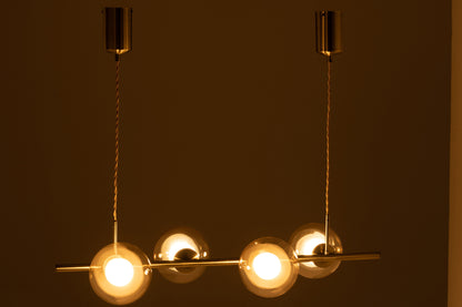HANGLAMP YUKS 4 LAMPS STE GOLD