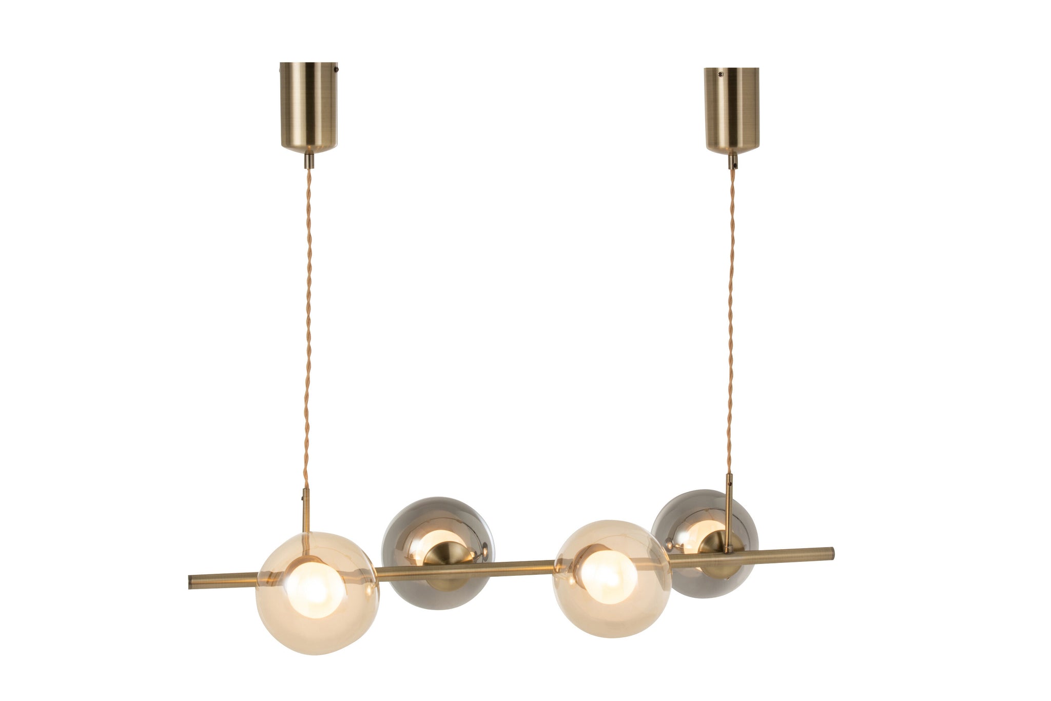 HANGLAMP YUKS 4 LAMPS STE GOLD