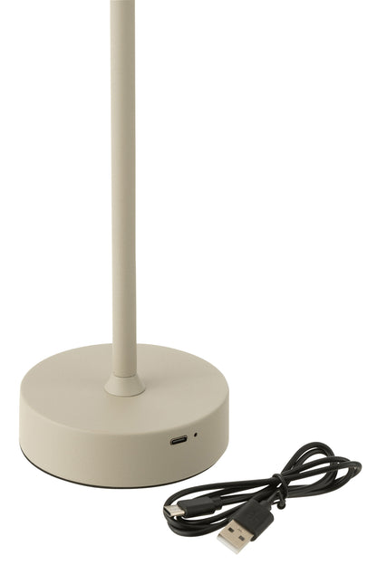 Table Lamp Goa Metal Taupe